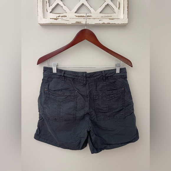 Anthropologie The Wanderer Cargo Midi Shorts In Midnight Dark Blue Size 27 - Picture 2 of 9